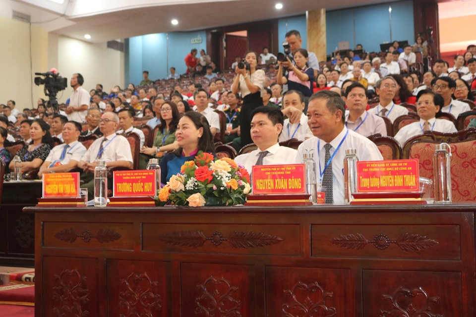 Phó Chủ tịch - Tổng Thư ký Ủy ban Trung ương MTTQ Việt Nam Nguyễn Thị Thu Hà tham dự Đại hội. Ảnh: DH