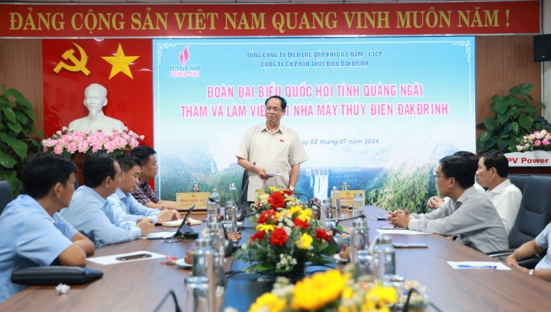 Phó Chủ tịch Quốc hội, Thượng tướng Trần Quang Phương thăm và làm việc tại nhà máy thủy điện ĐakĐRinh -0