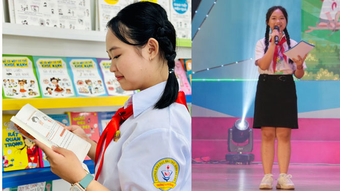 Việc đọc hiệu quả góp phần tạo nên một Anh Thư nhạy bén, linh hoạt, tự tin trên sân khấu