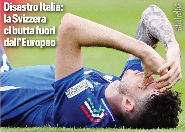 Truyền thông Italia bùng nổ sau thảm họa đội nhà bị loại khỏi EURO 2024: 'Lũ vô dụng, đáng xấu hổ, nên cho đi đào đất' ảnh 1