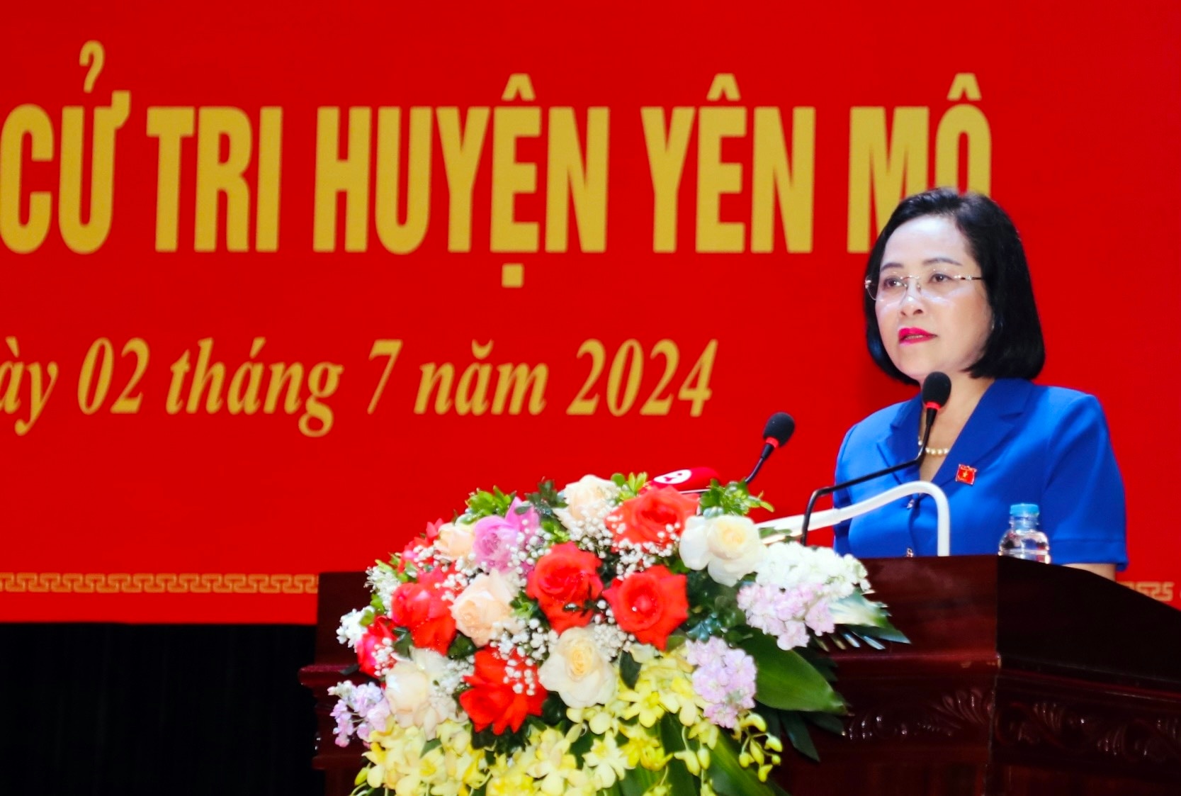 Phó Chủ tịch Quốc hội Nguyễn Thị Thanh tiếp xúc cử tri huyện Yên Mô, Ninh Bình -0