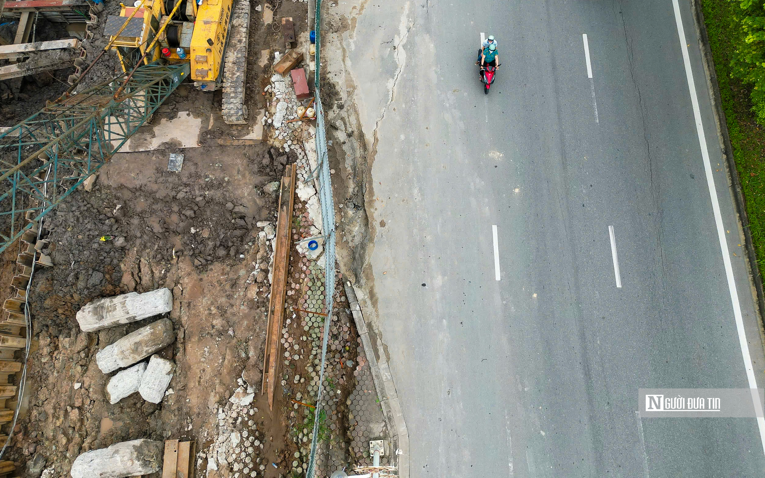 Hà Nội: Cận cảnh dự án chung cư khiến mặt đường nứt toác- Ảnh 9.