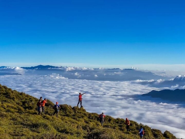 Đỉnh Lùng Cúng là địa điểm săn mây lý tưởng. (Ảnh: Bửu Đạt)